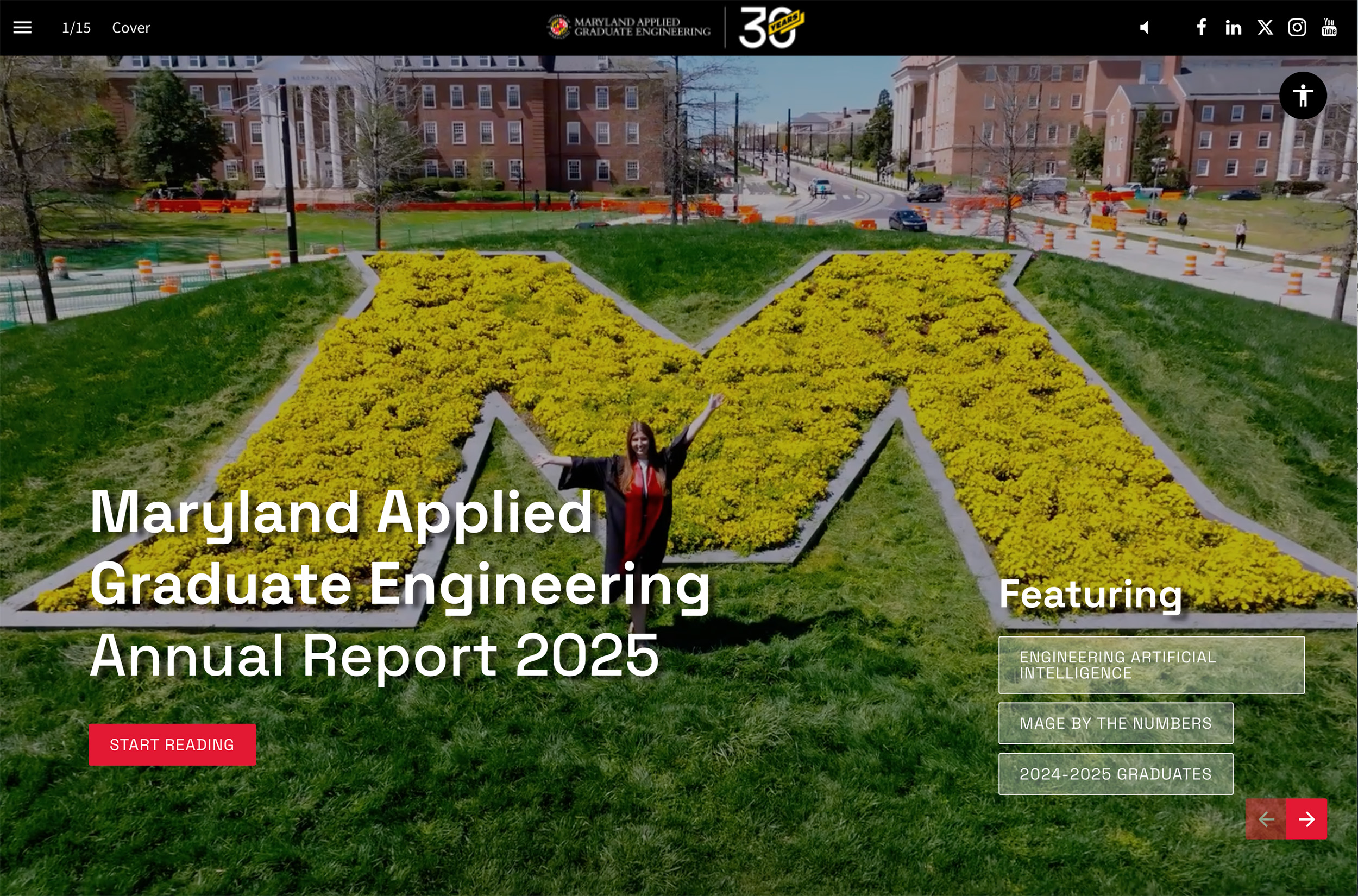 Screenshot of the cover of the MAGE 2025 Annual Report