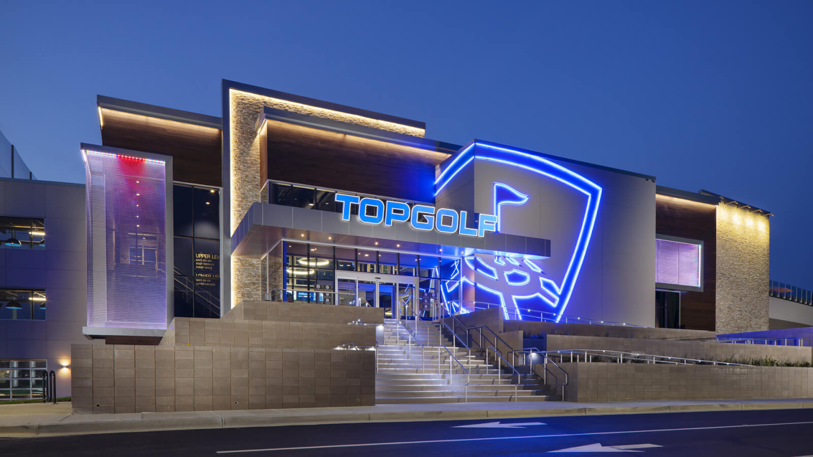 Exterior of Topgolf